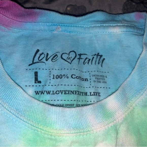 Love & Faith Tie-dye T-shirt - Picture 5 of 5